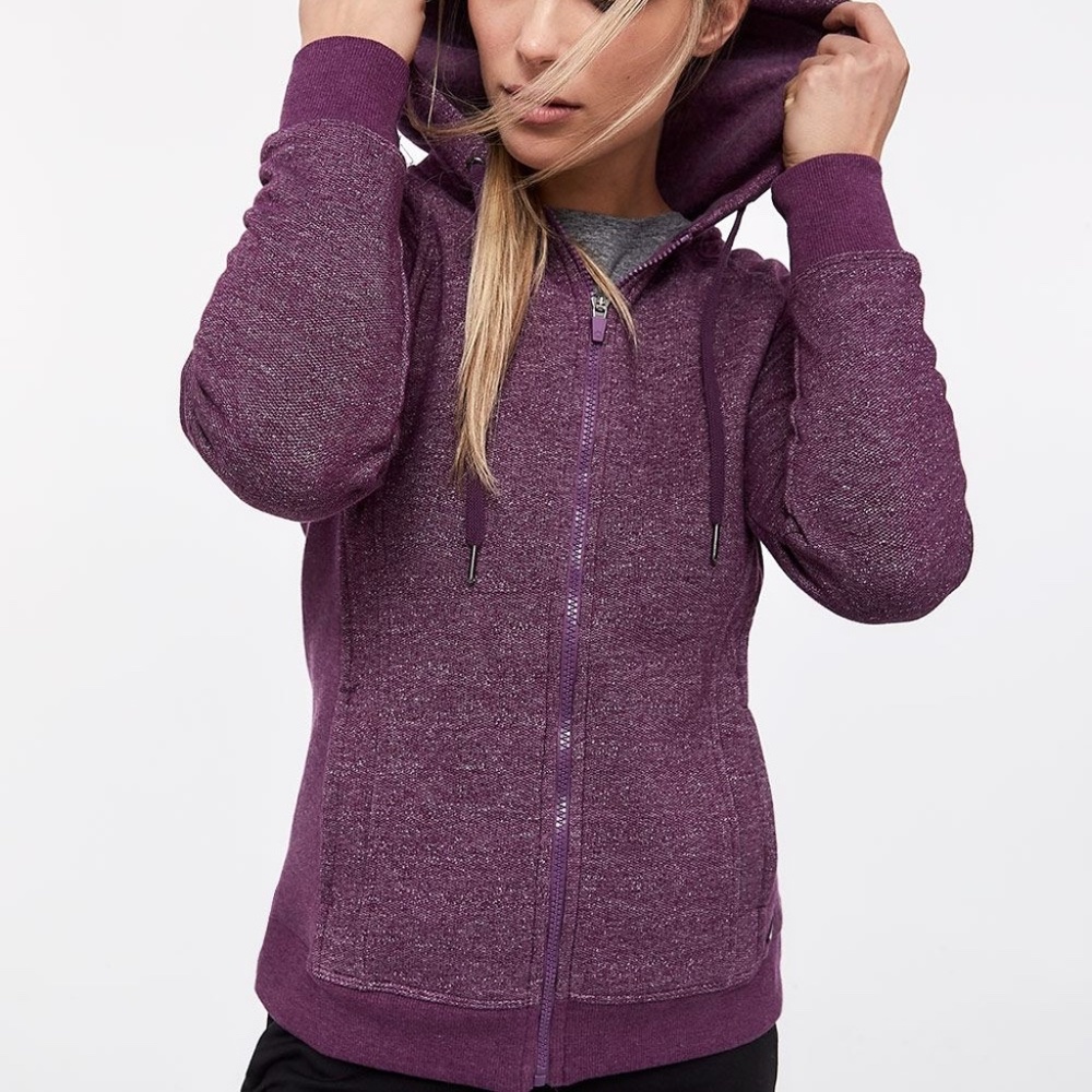 EUC Hyba Side Rib Zip Hoodie in Purple Size XXS